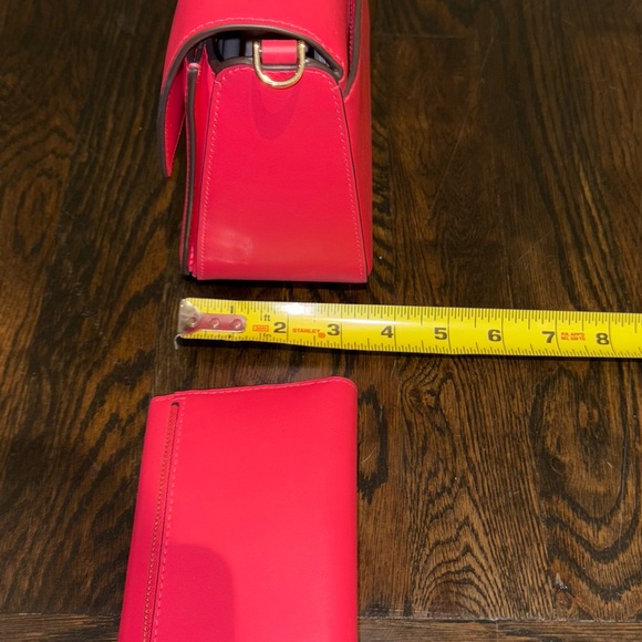 Kate Spade Reegan Leather Top Handle Satchel Crossbody Purse Handbag + Wallet - Picture 9 of 16